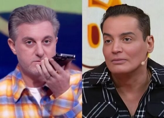Luciano Huck e Leo Dias (Reprodução: TV Globo/SBT)