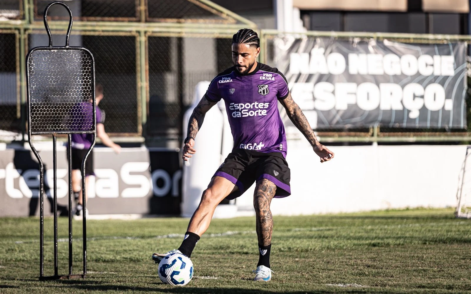 Ceará durante treino