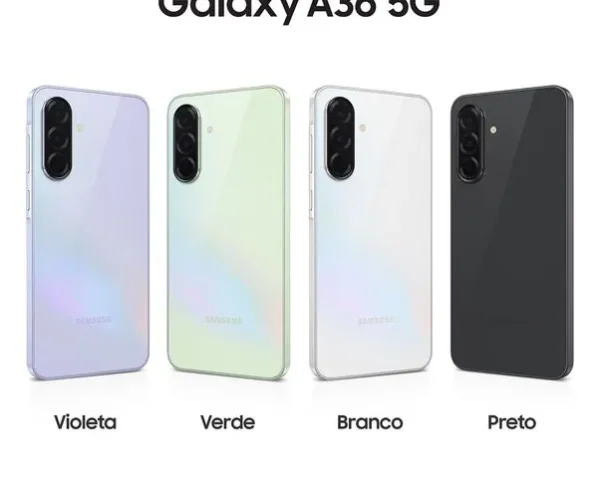 Galaxy A36 tem quatro cores disponíveis